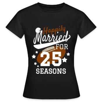 Mariage en argent Mariage en argent - T-shirt Femme - noir - Devant - AI Model Female 172 dark (172cm)