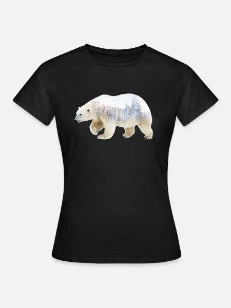 Ours polaire - T-shirt Femme - noir
