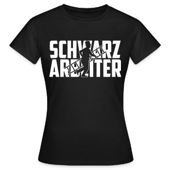 Schornsteinfeger - Frauen T-Shirt - Schwarz - Vorne - AI Model Female 172 dark (172cm)