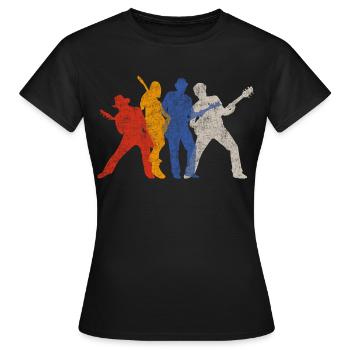 Meilleur bassiste basse guitare e-bass rock cadeau - T-shirt Femme - noir - Devant - AI Model Female 172 dark (172cm)