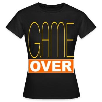 Game Over - Women's T-Shirt - black - Front - AI Model Female 172 dark (172cm)