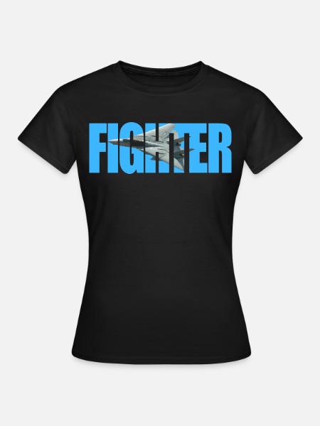 Fighter F-14 Tomcat - Frauen T-Shirt - Schwarz