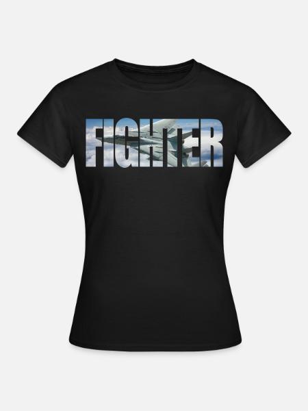 Fighter F-14 Tomcat - Frauen T-Shirt - Schwarz