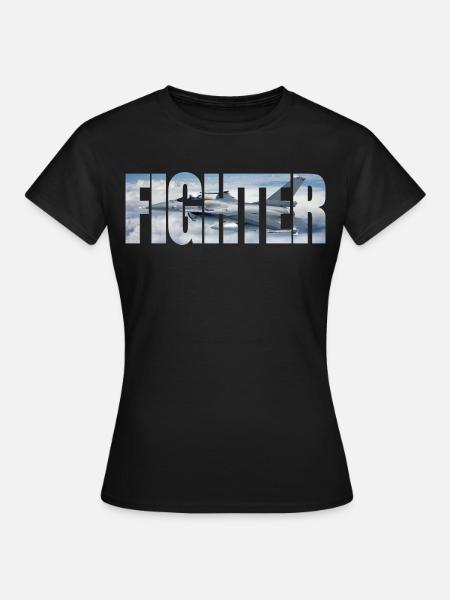 Fighter F-16 Fighting Falcon - Frauen T-Shirt - Schwarz