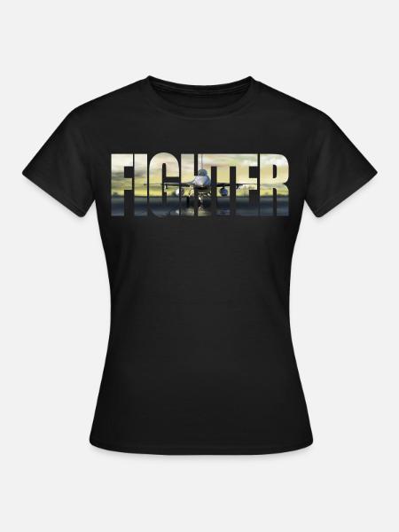Fighter F-16 Fighting Falcon - Frauen T-Shirt - Schwarz