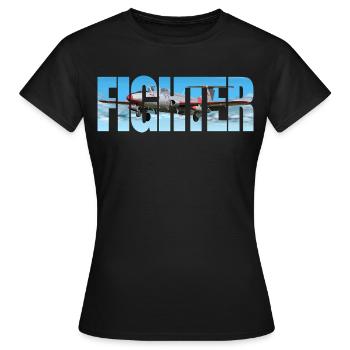 Chasseur L-29 Delfin - T-shirt Femme - noir - Devant - AI Model Female 172 dark (172cm)