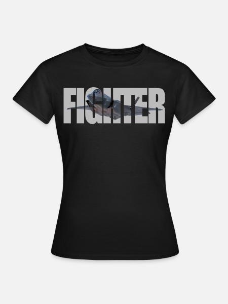 Fighter F-35 Lightning II - Frauen T-Shirt - Schwarz