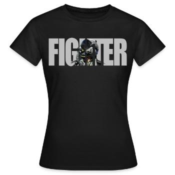 Combattant - T-shirt Femme - noir - Devant - AI Model Female 172 dark (172cm)