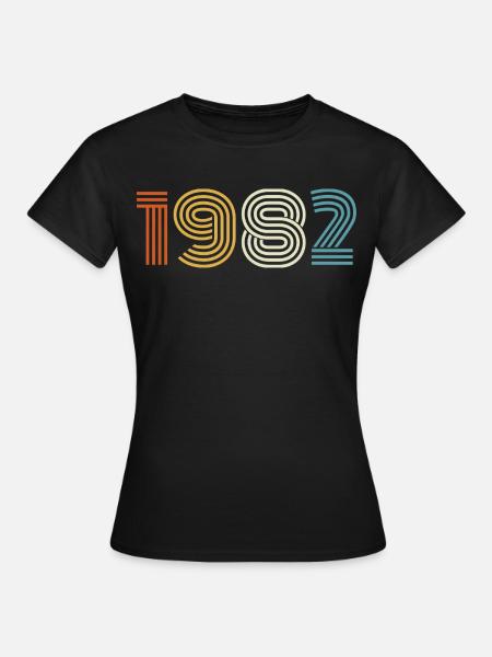 1982 Geschenk 1982 Jahrgang 1982 - Frauen T-Shirt - Schwarz