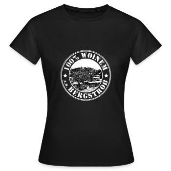 Weinheim Woinem an der Bergstroß Marktplatz - Frauen T-Shirt - Schwarz - Vorne - AI Model Female 172 dark (172cm)