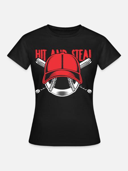 Baseball - Frauen T-Shirt - Schwarz