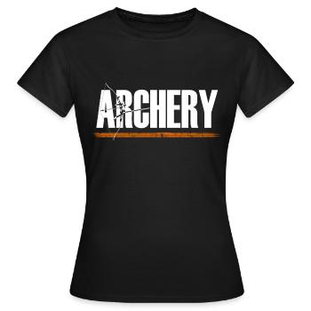 Tir à l'arc tir à l'arc - T-shirt Femme - noir - Devant - AI Model Female 172 dark (172cm)