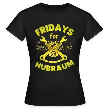 Fridays for cylindrée Rigolo - T-shirt Femme - noir - Devant - AI Model Female 172 dark (172cm)