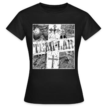 Crusaders,Knights Templar Crusader Knight Templar - Women's T-Shirt - black - Front - AI Model Female 172 dark (172cm)