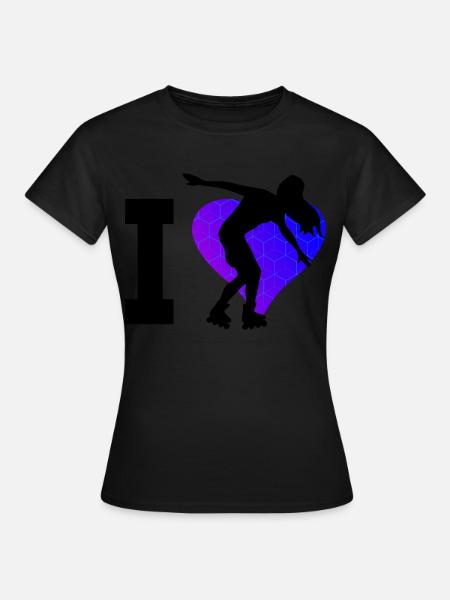Rollerskaten Rollerskate Roller Skates Herren - Frauen T-Shirt - Schwarz