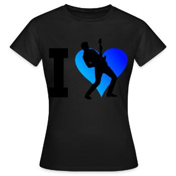 Guitare électronique pour femmes guitare électronique - T-shirt Femme - noir - Devant - AI Model Female 172 dark (172cm)