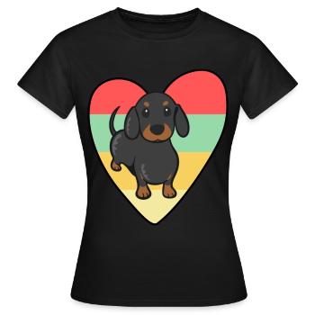 Leicht abgelenkt durch Wiener - Frauen T-Shirt - Schwarz - Vorne - AI Model Female 172 dark (172cm)