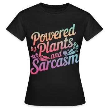 Végétarien Végétalien Végétarien Végétarien - T-shirt Femme - noir - Devant - AI Model Female 172 dark (172cm)