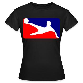 Soccer soccer - T-shirt Femme - noir - Devant - AI Model Female 172 dark (172cm)