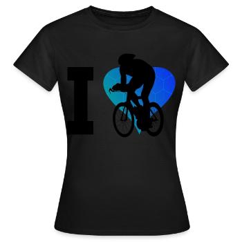 Cycliste de course vélo de course vélo de route cyclisme de course - T-shirt Femme - noir - Devant - AI Model Female 172 dark (172cm)