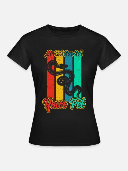 Schlangenbesitzer Schlangenliebhaber Schlangen - Frauen T-Shirt - Schwarz