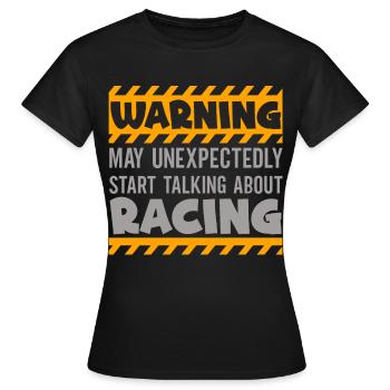 Rennstrecke Rennen Autorennen Autosport - Frauen T-Shirt - Schwarz - Vorne - AI Model Female 172 dark (172cm)