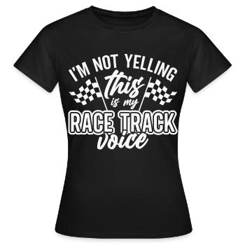 Rennstrecke Rennen Autorennen Autosport - Frauen T-Shirt - Schwarz - Vorne - AI Model Female 172 dark (172cm)