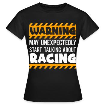 Racetrack Race Car Racing Autosport - T-shirt Femme - noir - Devant - AI Model Female 172 dark (172cm)