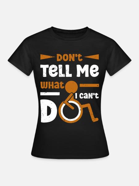 Wheelchair user Leg amputation - Women's T-Shirt - black