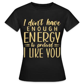 Introvertiert Schüchtern Antisozial - Frauen T-Shirt - Schwarz - Vorne - AI Model Female 172 dark (172cm)