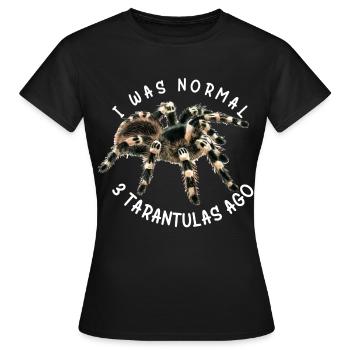 Tarentule Araignées Pet Tarentules Collectionneur - T-shirt Femme - noir - Devant - AI Model Female 172 dark (172cm)