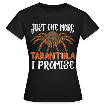 Tarentule Araignées Pet Tarentules Collectionneur - T-shirt Femme - noir - Devant - AI Model Female 172 dark (172cm)