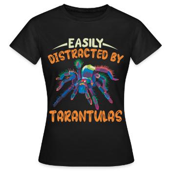 Tarentule Araignées Pet Tarentules Collectionneur - T-shirt Femme - noir - Devant - AI Model Female 172 dark (172cm)