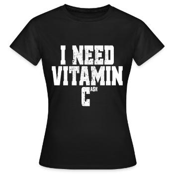 J’ai besoin de vitamine Cash Finanzielle Freiheit Geld Cash - T-shirt Femme - noir - Devant - AI Model Female 172 dark (172cm)