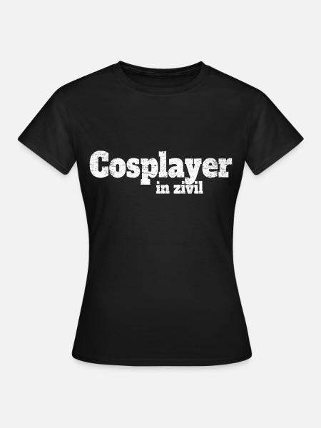Cosplay Kostüm Cosplayer In Zivil Halloween Anime - Frauen T-Shirt - Schwarz