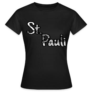 St. Pauli - Frauen T-Shirt - Schwarz - Vorne - AI Model Female 172 dark (172cm)