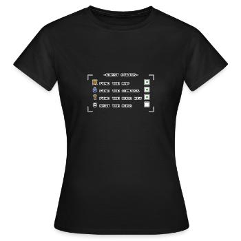 Quest Status - Frauen T-Shirt - Schwarz - Vorne - AI Model Female 172 dark (172cm)