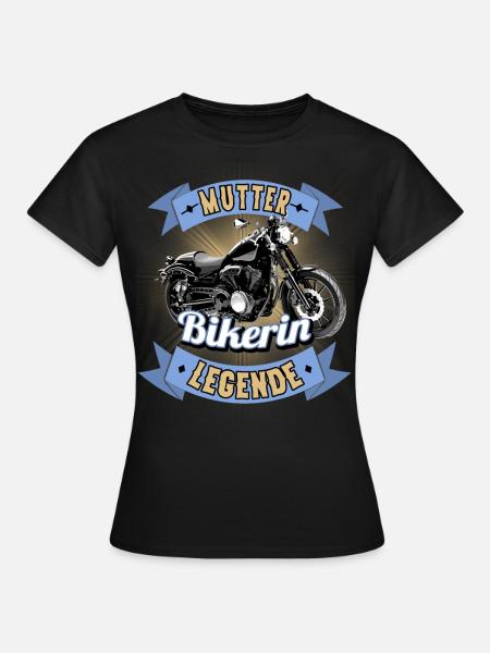 Bikerin Mutter Motorräder - Frauen T-Shirt - Schwarz