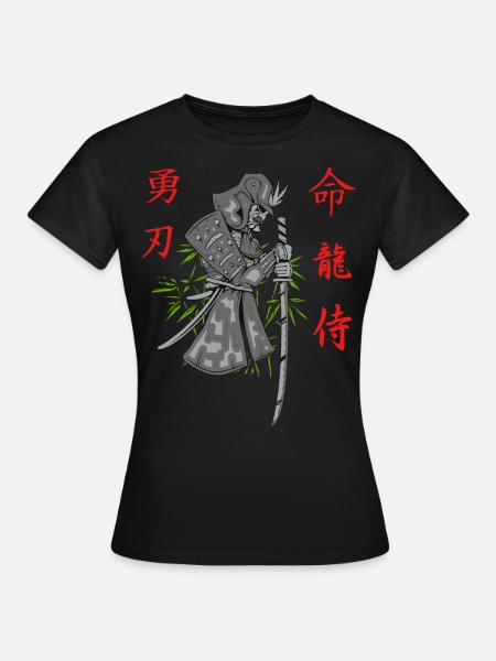 Samurai Krieger Japan - Frauen T-Shirt - Schwarz