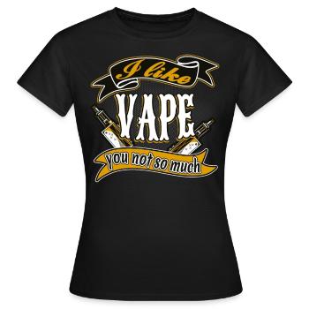 Vape Dampfer vintage - Frauen T-Shirt - Schwarz - Vorne - AI Model Female 172 dark (172cm)