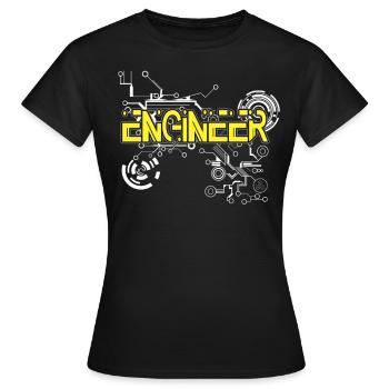 Ingénieurs ingénieurs d’ingénieurs Cadeaux - T-shirt Femme - noir - Devant - AI Model Female 172 dark (172cm)