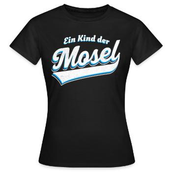 Ein Kind der Mosel - Frauen T-Shirt - Schwarz - Vorne - AI Model Female 172 dark (172cm)