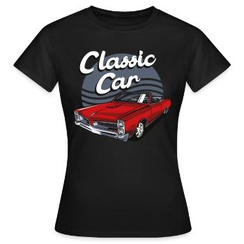Classic Car - Frauen T-Shirt - Schwarz - Vorne - AI Model Female 172 dark (172cm)