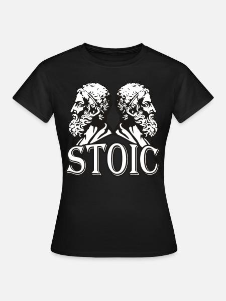 Stoiker Philosoph - Dame-T-shirt - sort