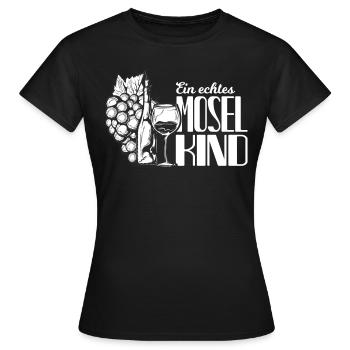 Moselle vin rengaine Moselane Cadeau - T-shirt Femme - noir - Devant - AI Model Female 172 dark (172cm)