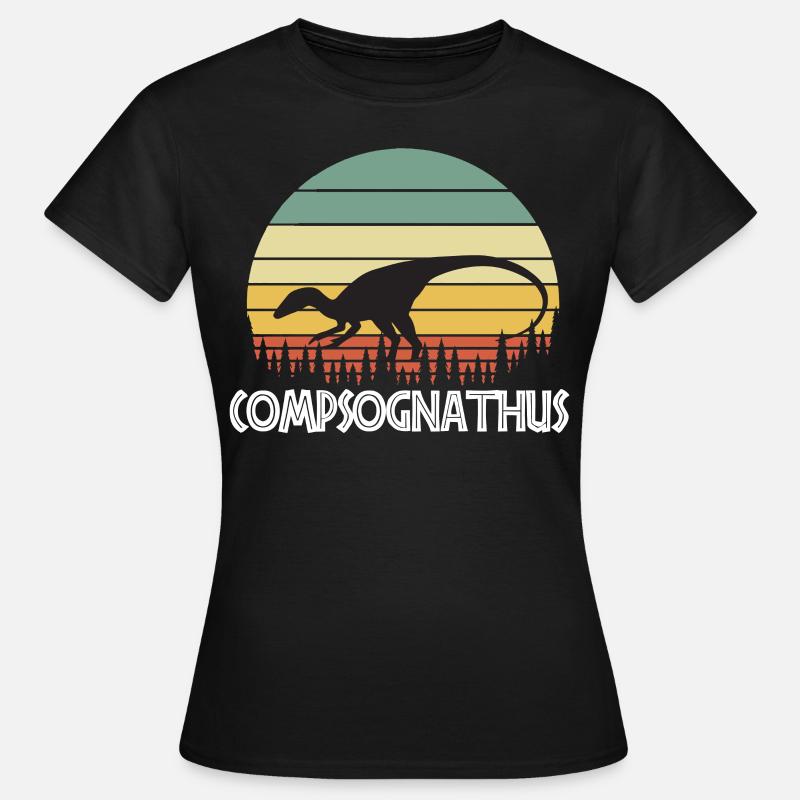 Compsognathus - Frauen T-Shirt - Schwarz