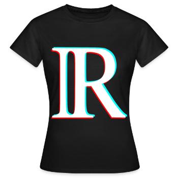 Symbole des nombres réels - T-shirt Femme - noir - Devant - AI Model Female 172 dark (172cm)