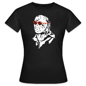 Jason n'a d'yeux que pour toi - T-shirt Femme - noir - Devant - AI Model Female 172 dark (172cm)