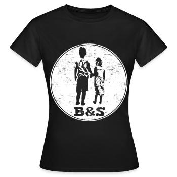 frère et soeur - T-shirt Femme - noir - Devant - AI Model Female 172 dark (172cm)