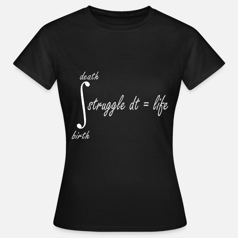 math quote funny math formula - Women's T-Shirt - black